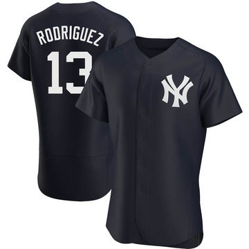 Men's New York Yankees Alex Rodriguez Navy Alternate Jersey - Authentic